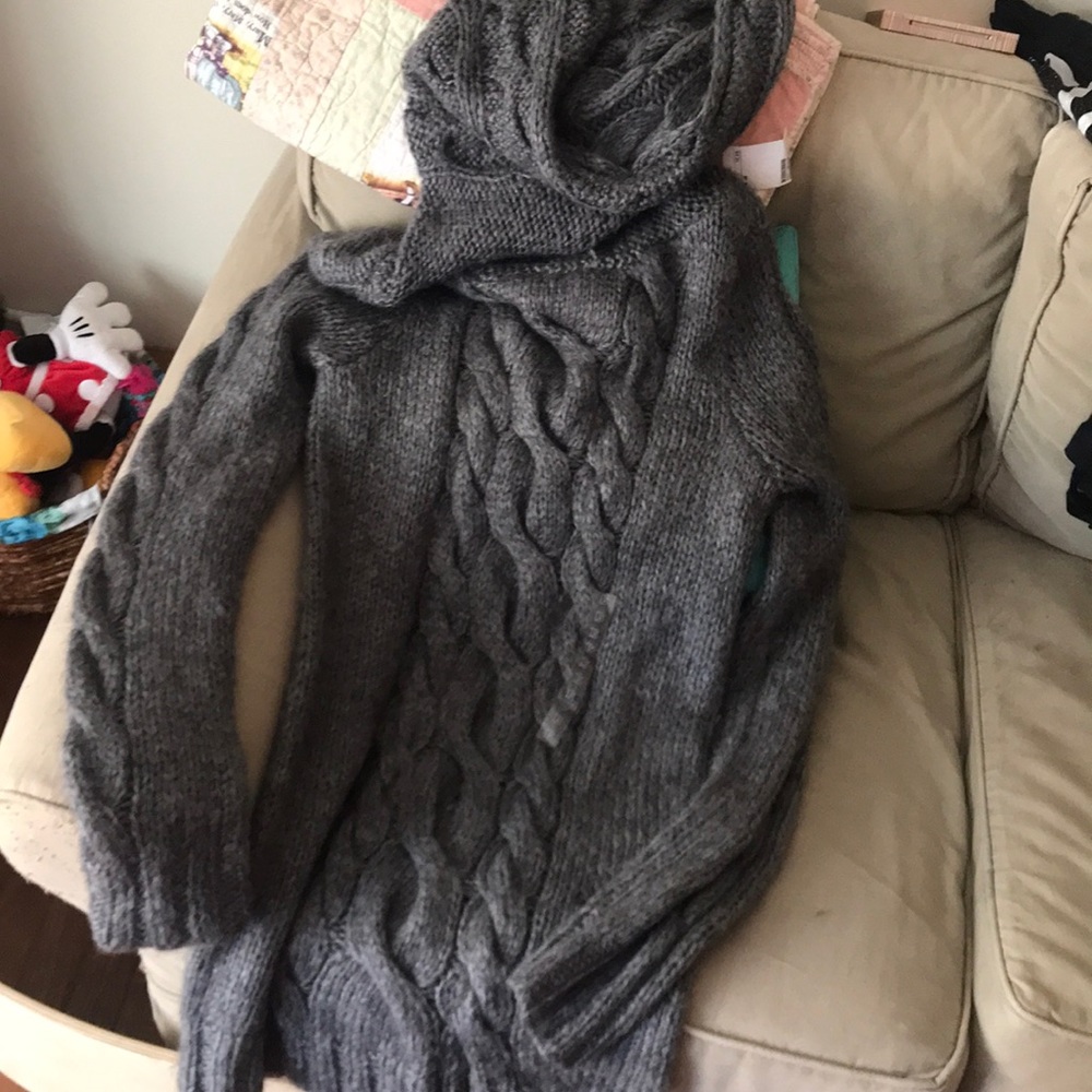 Oversized Cowl Neck Sweater Dress
